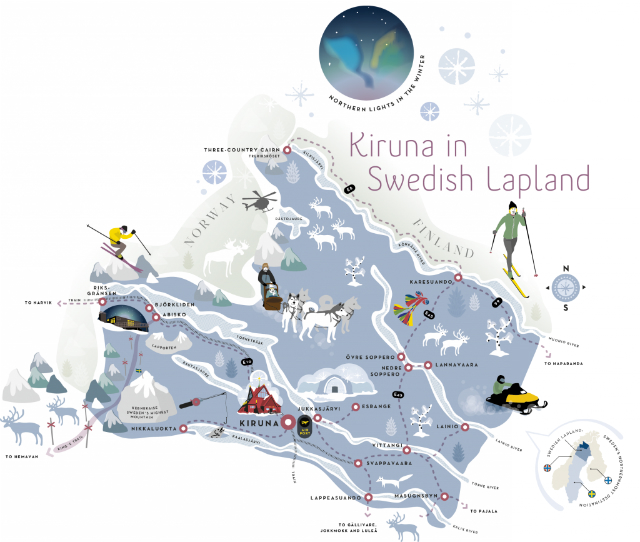 Kiruna in Swedish Lapland