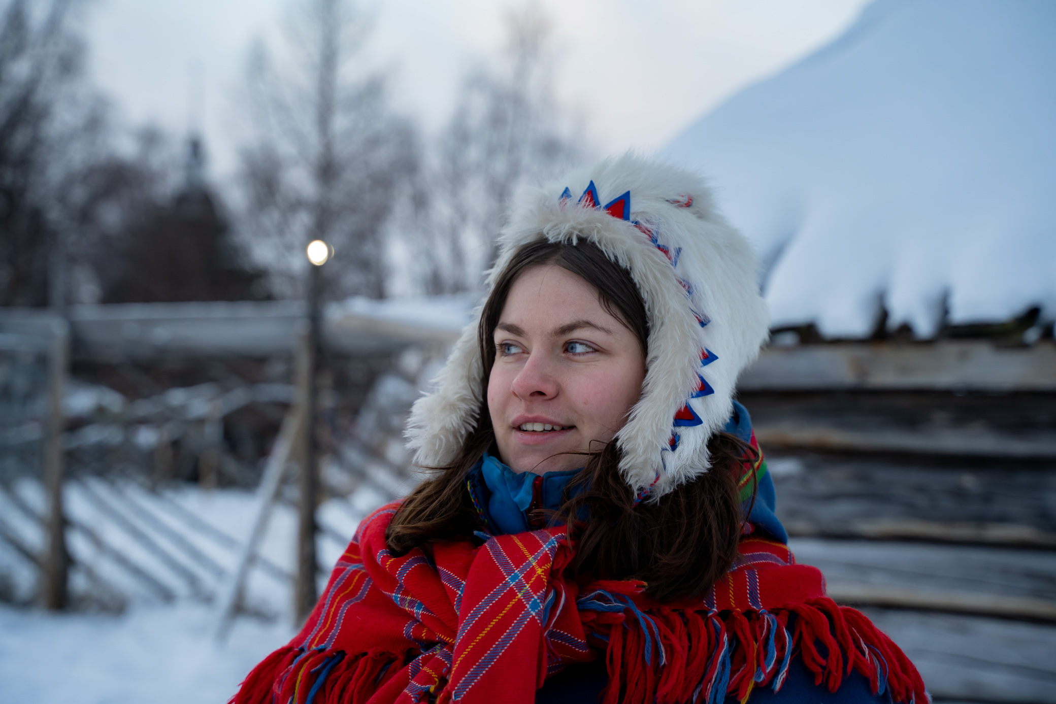 Porträttbild på guide i Jukkasjärvi